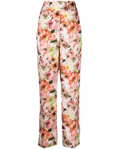 Расклешенные брюки с цветочным принтом Patrizia pepe