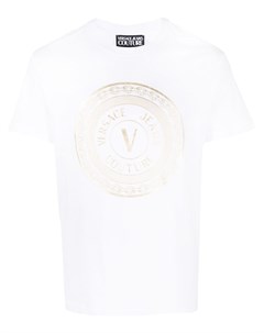 Футболка с круглым вырезом и логотипом Versace jeans couture