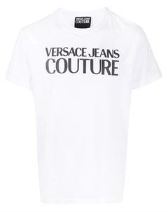Футболка с круглым вырезом и логотипом Versace jeans couture