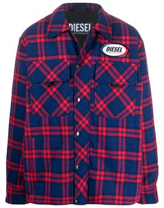 Куртка рубашка с нашивкой логотипом Diesel