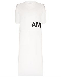 Платье футболка с логотипом и боковым разрезом Ambush