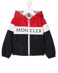Куртка в стиле колор блок с логотипом Moncler enfant