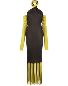 Полупрозрачное платье с открытыми плечами Bottega veneta