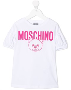 Футболка с короткими рукавами и принтом Teddy Bear Moschino kids