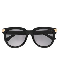 Солнцезащитные очки в массивной круглой оправе Bottega veneta eyewear