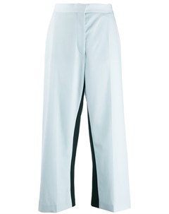 Укороченные брюки с контрастными полосками Stella mccartney