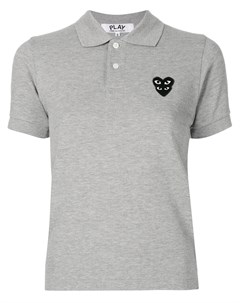 Рубашка поло с нашивкой логотипом Comme des garcons play