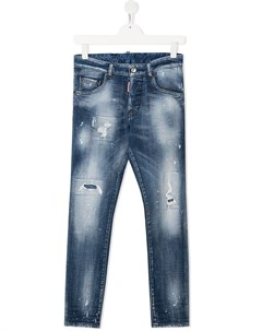 Джинсы с эффектом разбрызганной краски Dsquared2 kids