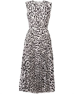 Плиссированное платье с леопардовым принтом Jason wu collection