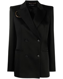Двубортный пиджак с вырезом Versace