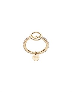 Декорированное кольцо с логотипом Fendi