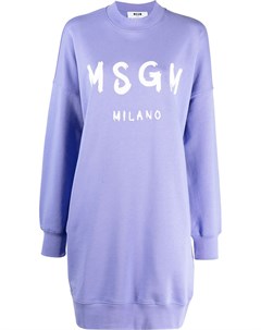 Платье свитер с логотипом Msgm