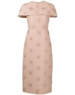 Платье миди с цветочной вышивкой Valentino pre-owned