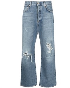 Укороченные джинсы с эффектом потертости Citizens of humanity