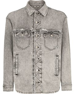 Джинсовая куртка рубашка с эффектом потертости Dolce&gabbana