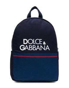 Рюкзак в стиле колор блок с логотипом Dolce & gabbana kids