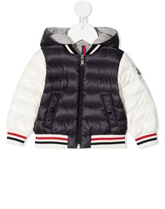 Пуховик с отделкой в полоску Moncler enfant