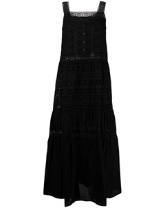 Ярусное платье макси с вышивкой Ermanno scervino