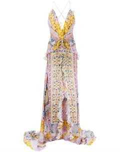 Длинное платье с цветочным принтом Etro