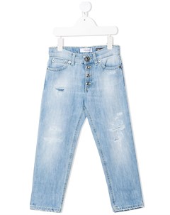 Прямые джинсы с эффектом потертости Dondup kids