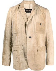 Однобортный пиджак с заостренными лацканами Uma wang
