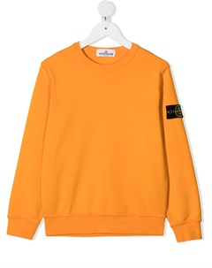 Толстовка с нашивкой логотипом Stone island junior