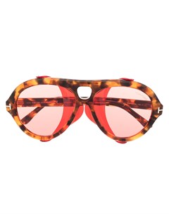 Солнцезащитные очки Neughman черепаховой расцветки Tom ford eyewear