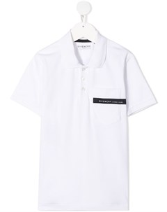 Рубашка поло с короткими рукавами и логотипом Givenchy kids
