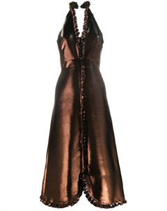 Вечернее платье с эффектом металлик Temperley london