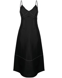 Платье миди с контрастной строчкой Jil sander