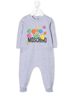 Комбинезон для новорожденного с логотипом Moschino kids