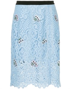 Декорированная гипюровая юбка Markus lupfer