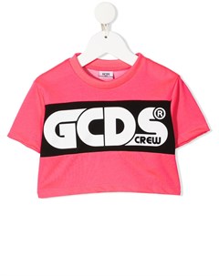 Укороченная футболка с логотипом Gcds kids