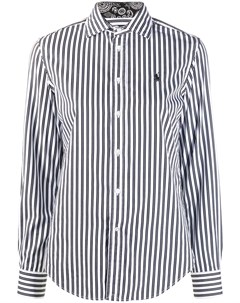 Полосатая рубашка с вышитым логотипом Polo ralph lauren