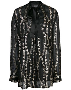 Полупрозрачная блузка с цветочной вышивкой Haider ackermann