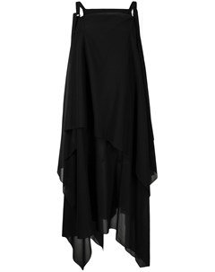Платье асимметричного кроя с драпировкой Issey miyake