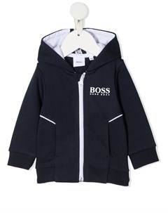 Худи на молнии с логотипом Boss kidswear