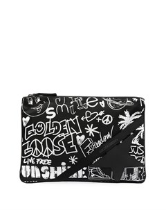 Клатч с принтом граффити Golden goose