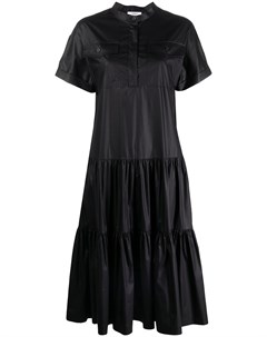 Платье рубашка с оборками и короткими рукавами Peserico