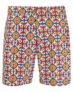Плавки шорты с геометричным принтом Peninsula swimwear