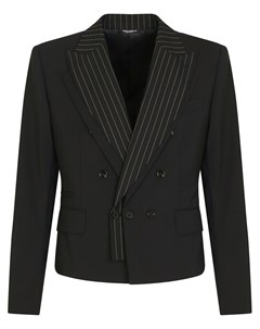 Укороченный пиджак с лацканами в полоску Dolce&gabbana