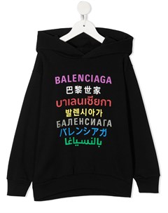 Худи с графичным принтом Balenciaga kids