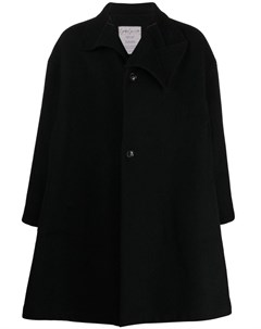 Пальто с асимметричными лацканами Yohji yamamoto pre-owned