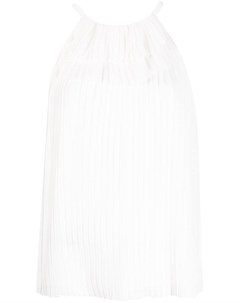 Плиссированная блузка с вырезом халтер Emporio armani
