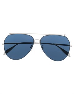 Солнцезащитные очки авиаторы с затемненными линзами Alexander mcqueen eyewear