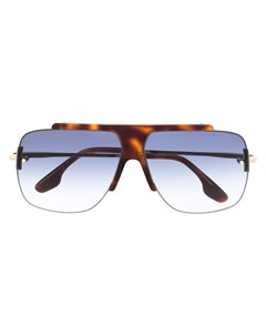 Солнцезащитные очки авиаторы черепаховой расцветки Victoria beckham eyewear