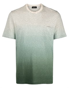 Полосатая футболка с эффектом градиента Roberto collina