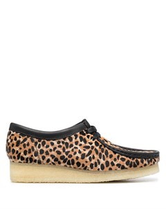 Туфли Wallabee с леопардовым принтом Clarks originals