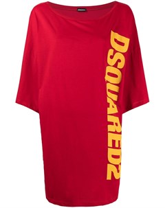 Платье футболка с логотипом Dsquared2