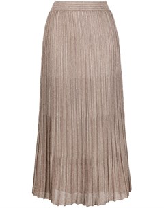 Плиссированная юбка миди с эффектом металлик Fabiana filippi